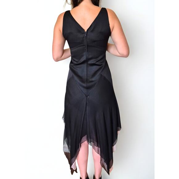 Vintage Dress Size Small Black Sleeveless Witchy Whimsigoth Fairy Grunge HOCO - Picture 5 of 10